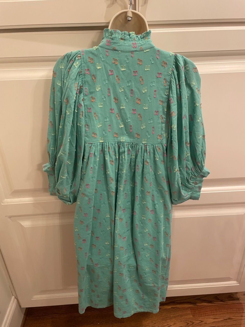 Never a Wallflower puff sleeve dress sz M - Picture 3 of 7